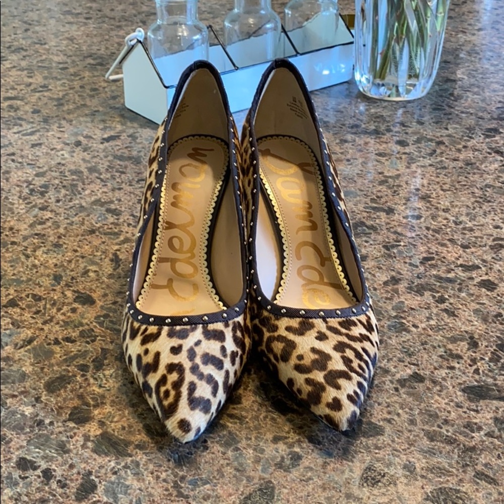 Sam Edelman Leopard Pumps 8 - Picture 3 of 8